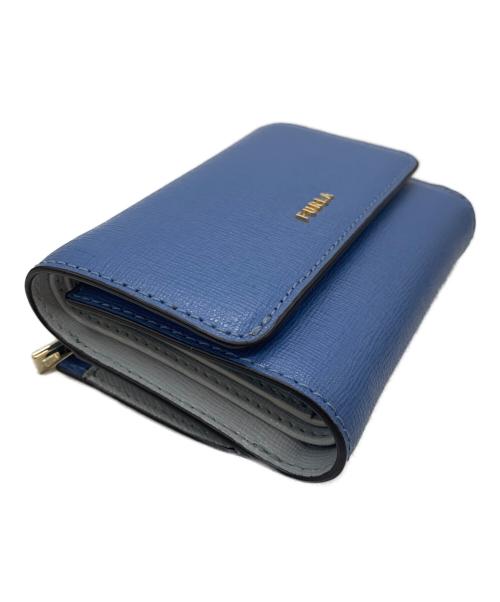 FURLA（フルラ）FURLA (フルラ) 3つ折り財布 ブルーの古着・服飾アイテム