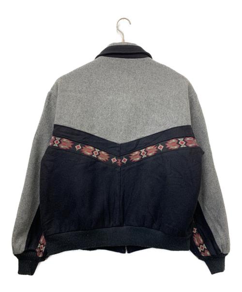 CRIPPLE CREEK（クリップルクリーク）CRIPPLE CREEK (クリップルクリーク) ボンバージャケット ブラック×グレー サイズ:XLの古着・服飾アイテム