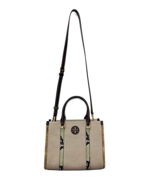 TORY BURCH（トリーバーチ）TORY BURCH (トリーバーチ) 2WAYショルダーバッグ ベージュの古着・服飾アイテム