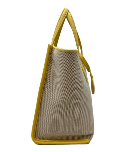 FURLA（フルラ）FURLA (フルラ) キャンバストートバッグ グレー×イエローの古着・服飾アイテム