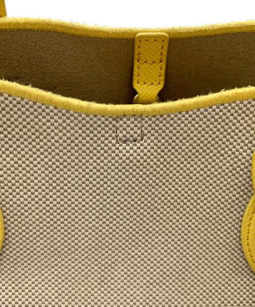 FURLA（フルラ）FURLA (フルラ) キャンバストートバッグ グレー×イエローの古着・服飾アイテム