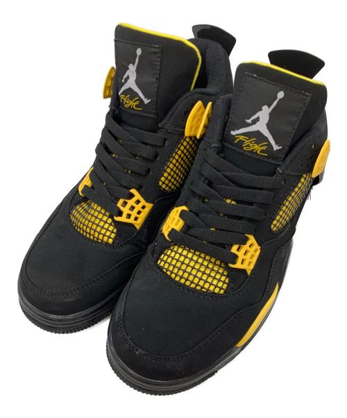 NIKE（ナイキ）NIKE (ナイキ) Jordan 4 Retro Thunder イエロー×ブラック サイズ:27.5の古着・服飾アイテム