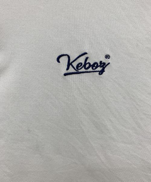 KEBOZ（ケボズ）KEBOZ (ケボズ) ポロシャツ ホワイト×ブルー サイズ:XLの古着・服飾アイテム