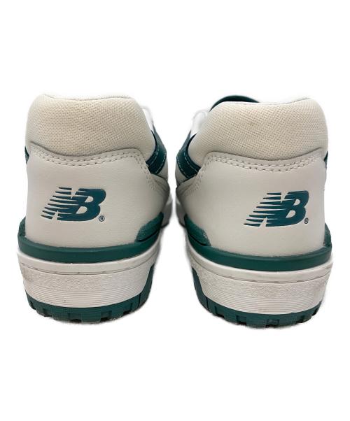 NEW BALANCE（ニューバランス）NEW BALANCE (ニューバランス) ローカットスニーカー ホワイト×グリーン サイズ:25の古着・服飾アイテム
