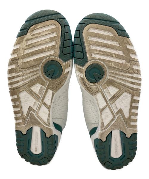 NEW BALANCE（ニューバランス）NEW BALANCE (ニューバランス) ローカットスニーカー ホワイト×グリーン サイズ:25の古着・服飾アイテム