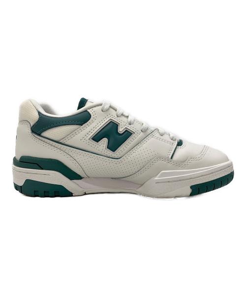 NEW BALANCE（ニューバランス）NEW BALANCE (ニューバランス) ローカットスニーカー ホワイト×グリーン サイズ:25の古着・服飾アイテム