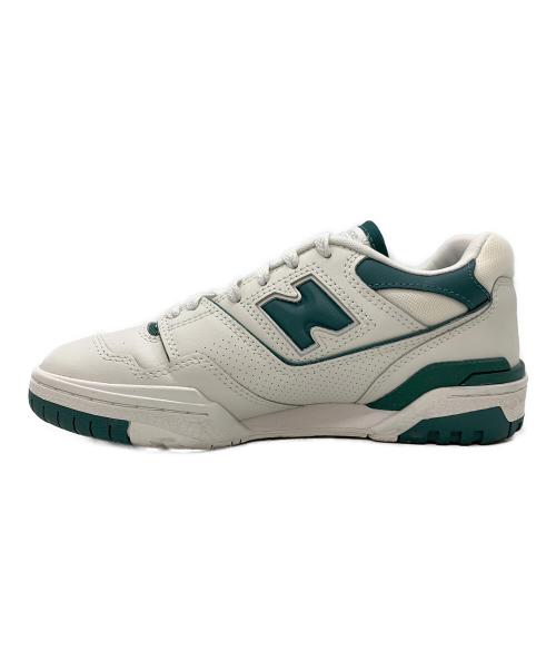 NEW BALANCE（ニューバランス）NEW BALANCE (ニューバランス) ローカットスニーカー ホワイト×グリーン サイズ:25の古着・服飾アイテム