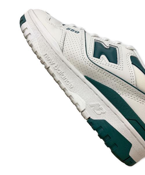 NEW BALANCE（ニューバランス）NEW BALANCE (ニューバランス) ローカットスニーカー ホワイト×グリーン サイズ:25の古着・服飾アイテム
