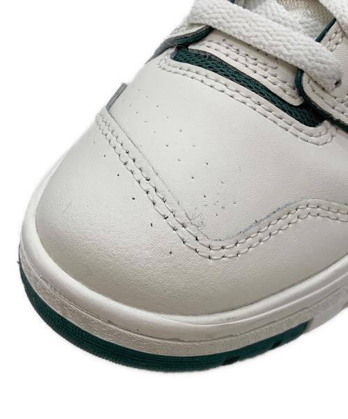 NEW BALANCE（ニューバランス）NEW BALANCE (ニューバランス) ローカットスニーカー ホワイト×グリーン サイズ:25の古着・服飾アイテム