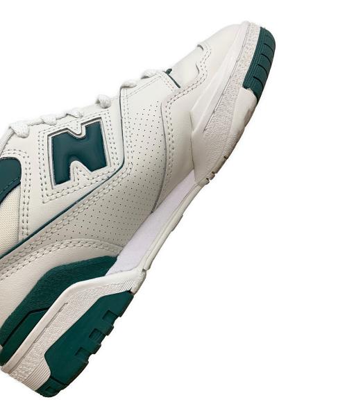 NEW BALANCE（ニューバランス）NEW BALANCE (ニューバランス) ローカットスニーカー ホワイト×グリーン サイズ:25の古着・服飾アイテム