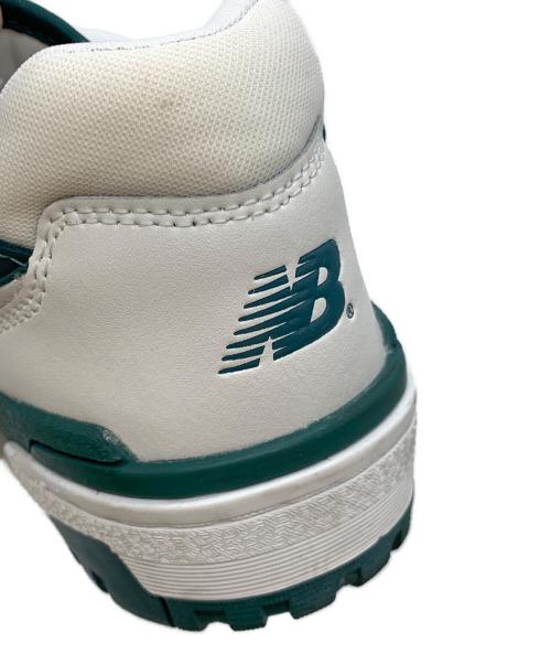 NEW BALANCE（ニューバランス）NEW BALANCE (ニューバランス) ローカットスニーカー ホワイト×グリーン サイズ:25の古着・服飾アイテム