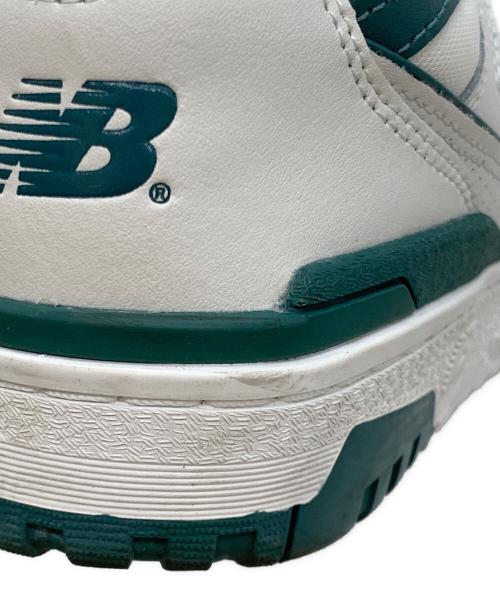 NEW BALANCE（ニューバランス）NEW BALANCE (ニューバランス) ローカットスニーカー ホワイト×グリーン サイズ:25の古着・服飾アイテム