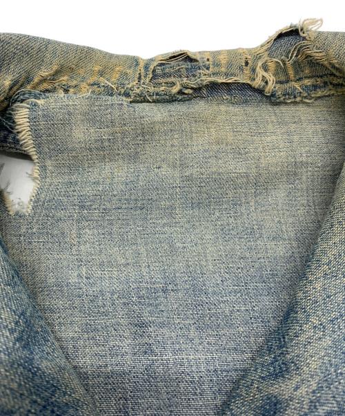 -（-）- (-) ヴィンテージショールカラーカバーオール ブルー サイズ:不明の古着・服飾アイテム