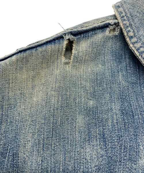 -（-）- (-) ヴィンテージショールカラーカバーオール ブルー サイズ:不明の古着・服飾アイテム