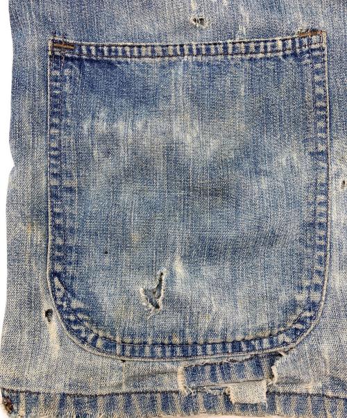 -（-）- (-) ヴィンテージショールカラーカバーオール ブルー サイズ:不明の古着・服飾アイテム
