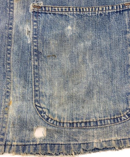 -（-）- (-) ヴィンテージショールカラーカバーオール ブルー サイズ:不明の古着・服飾アイテム