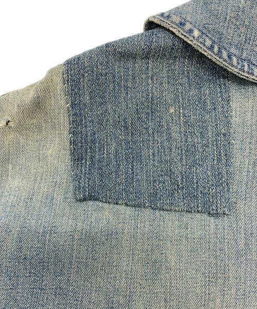 -（-）- (-) ヴィンテージショールカラーカバーオール ブルー サイズ:不明の古着・服飾アイテム
