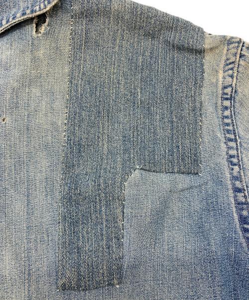 -（-）- (-) ヴィンテージショールカラーカバーオール ブルー サイズ:不明の古着・服飾アイテム