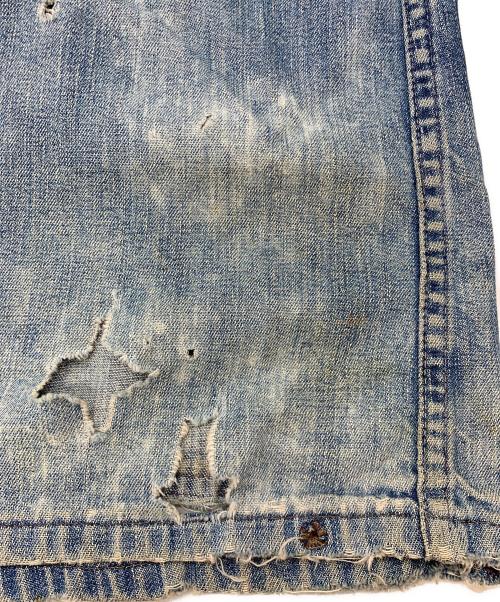 -（-）- (-) ヴィンテージショールカラーカバーオール ブルー サイズ:不明の古着・服飾アイテム
