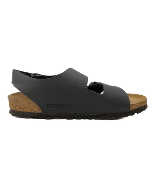 BIRKENSTOCK（ビルケンシュトック）BIRKENSTOCK (ビルケンシュトック) サンダル ブラック×ナチュラル サイズ:24の古着・服飾アイテム