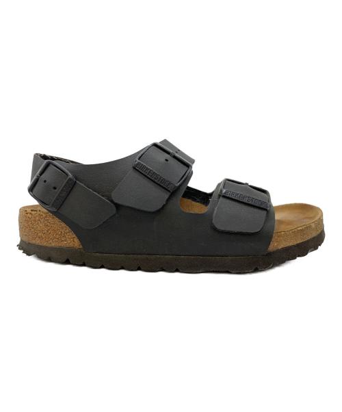 BIRKENSTOCK（ビルケンシュトック）BIRKENSTOCK (ビルケンシュトック) サンダル ブラック×ナチュラル サイズ:24の古着・服飾アイテム
