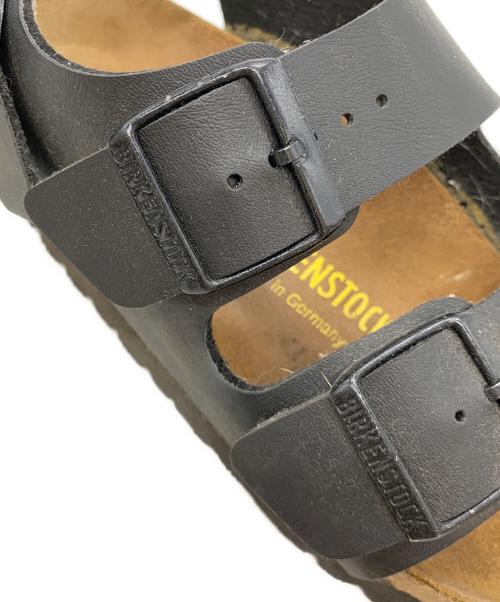 BIRKENSTOCK（ビルケンシュトック）BIRKENSTOCK (ビルケンシュトック) サンダル ブラック×ナチュラル サイズ:24の古着・服飾アイテム