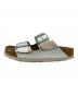 BIRKENSTOCK (ビルケンシュトック) サンダル メタリックシルバー×ナチュラル サイズ:24：5000円