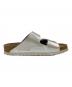 中古・古着 BIRKENSTOCK (ビルケンシュトック) サンダル メタリックシルバー×ナチュラル サイズ:24：5000円