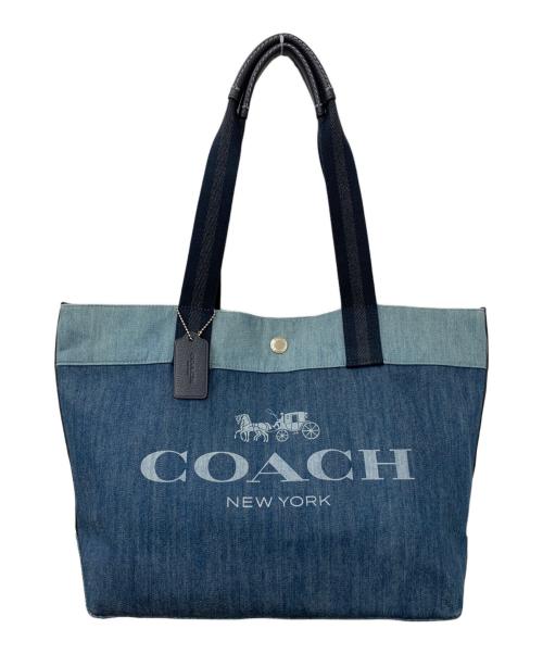 COACH（コーチ）COACH (コーチ) デニムトートバッグ インディゴの古着・服飾アイテム