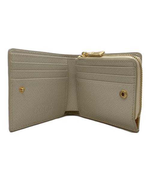 COCOCELUX GOLD（ココセリュックスゴールド）COCOCELUX GOLD (ココセリュックスゴールド) 2つ折り財布 アイボリーの古着・服飾アイテム