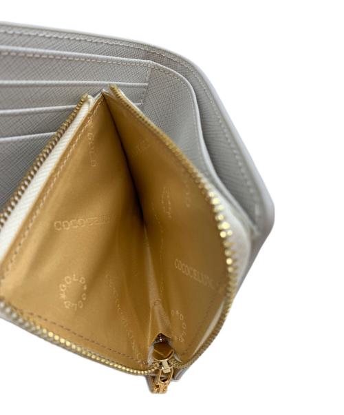 COCOCELUX GOLD（ココセリュックスゴールド）COCOCELUX GOLD (ココセリュックスゴールド) 2つ折り財布 アイボリーの古着・服飾アイテム