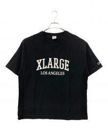 Champion REVERSE WEAVE×X-LARGE（チャンピオン リバース ウィーブ×エクストララージ）の古着「半袖カットソー」｜ブラック