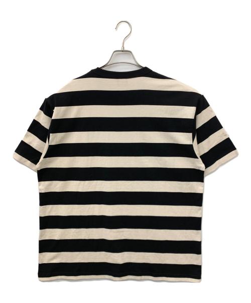 Schott（ショット）Schott (ショット) 半袖カットソー ブラック×ベージュ サイズ:X-LARGEの古着・服飾アイテム