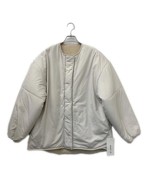 FRAY ID（フレイ アイディー）FRAY ID (フレイ アイディー) リバーシブルボアジャケット ホワイトの古着・服飾アイテム