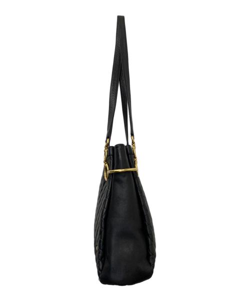 BALLY（バリー）BALLY (バリー) キルティングショルダーバッグ ブラックの古着・服飾アイテム