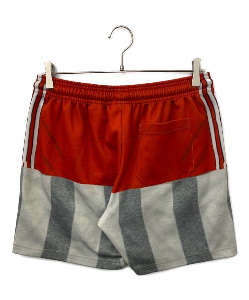 adidas（アディダス）adidas (アディダス) ALEXANDER WANG (アレキサンダー・ワン) ジャージパンツ レッド×グレー サイズ:Sの古着・服飾アイテム