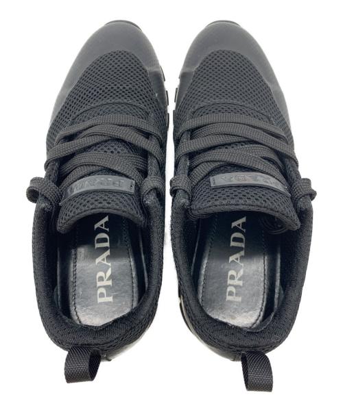 PRADA（プラダ）PRADA (プラダ) メッシュスニーカー ブラック サイズ:35.5の古着・服飾アイテム