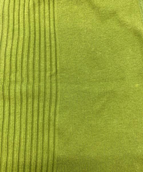 Jean Paul Gaultier homme（ジャンポールゴルチェオム）Jean Paul Gaultier homme (ジャンポールゴルチェオム) VネックリブTシャツ グリーン サイズ:Mの古着・服飾アイテム
