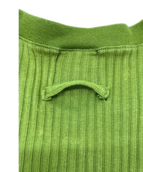 Jean Paul Gaultier homme（ジャンポールゴルチェオム）Jean Paul Gaultier homme (ジャンポールゴルチェオム) VネックリブTシャツ グリーン サイズ:Mの古着・服飾アイテム