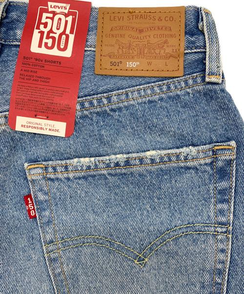 LEVI'S（リーバイス）LEVI'S (リーバイス) パッチワークショートパンツ ブルー サイズ:61cm (W24) 未使用品の古着・服飾アイテム