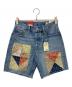 LEVI'S（リーバイス）の古着「パッチワークショートパンツ」｜ブルー