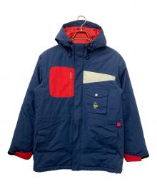 CHUMS（チャムス）の古着「ブービーフェイス ワサッチ ダウン シンセ ジャケット」｜ネイビー×レッド