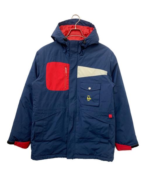 CHUMS（チャムス）CHUMS (チャムス) ブービーフェイス ワサッチ ダウン シンセ ジャケット ネイビー×レッド サイズ:Mの古着・服飾アイテム