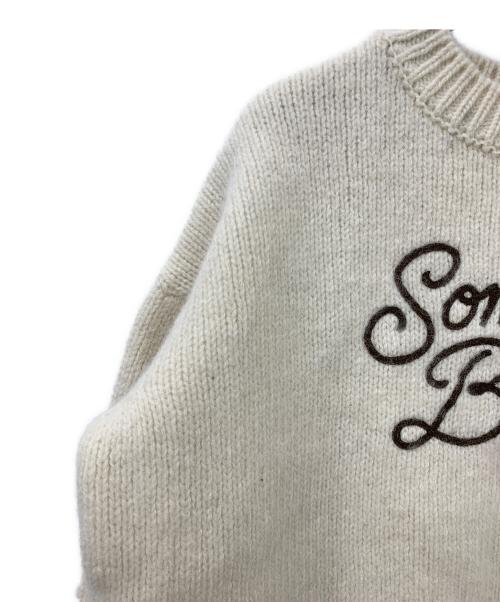 somewhere butter（サムウェア バター）somewhere butter (サムウェア バター) Boucle Heart Wool Knit アイボリー サイズ:Freeの古着・服飾アイテム
