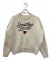 somewhere butter（サムウェア バター）の古着「Boucle Heart Wool Knit」｜アイボリー