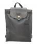 LONGCHAMP（ロンシャン）の古着「ナイロンリュック ル プリアージュ」｜ブラック