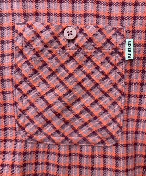 BURTON（バートン）BURTON (バートン) チェックシャツ レッド サイズ:Lの古着・服飾アイテム