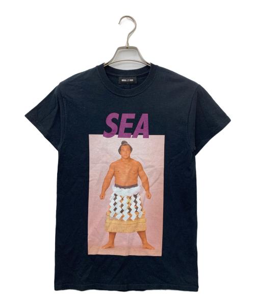 WIND AND SEA（ウィンダンシー）WIND AND SEA (ウィンダンシー) 千代の富士 (チヨノフジ) 半袖カットソー ブラック サイズ:Sの古着・服飾アイテム