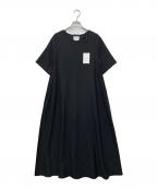 ma couleurマ クルール）の古着「半袖ワンピース」｜ブラック