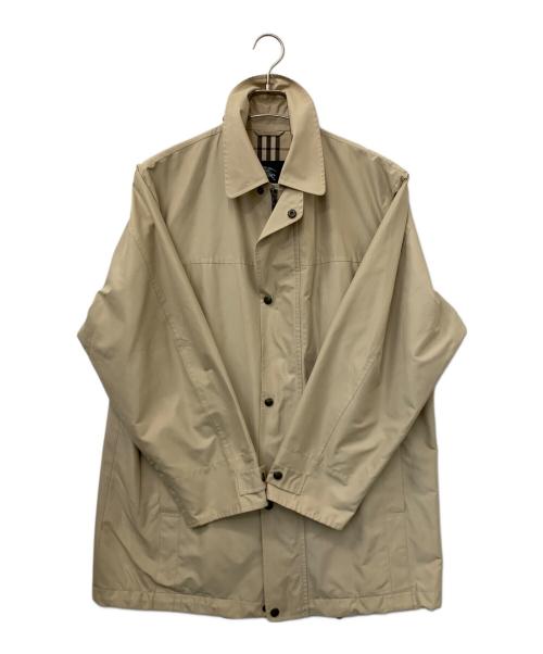 BURBERRY LONDON（バーバリーロンドン）BURBERRY LONDON (バーバリーロンドン) ジップアップコート ベージュ サイズ:Lの古着・服飾アイテム